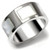 Women's Stainless Steel Ring with Precious Stone White Conch - Size 8 - IMAGE 1