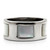 Women's Stainless Steel Ring with Precious Stone White Conch - Size 8 - IMAGE 3