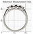 Women's Stainless Steel Scallop Setting Ring with Cubic Zirconia - Size 10 (Pack of 2) - IMAGE 2