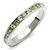 Women's Sterling Silver Ring with Top Grade Crystals Peridot - Size 8 (Pack of 2) - IMAGE 1