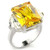 Women's Engagement Ring with Citrine CZ Stone - Size 7 - IMAGE 1