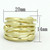 Women's Single Tone Matte Gold Plated Ring - Size 5 - IMAGE 2