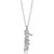 Women's Rhodium Plated "dream" Pendant Necklace with Crystals (Pack of 2) - IMAGE 1