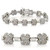 Single-Tone Rhodium Plated Women's Tennis Bracelet with Cubic Zirconia - IMAGE 1