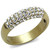 Women's Antique Copper Finish Ring with Clear Top Grade Crystals - Size 7 (Pack of 3) - IMAGE 1