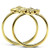 2-Piece Gold Ion Plated Women's Ring with Top Grade Crystals - Size 10 (Pack of 3) - IMAGE 3