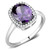 Women's Stainless Steel Ring with AAA Grade CZ Amethyst - Size 6 (Pack of 2) - IMAGE 1