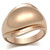Women's Rose Gold Ion Plated Freeform Ring - Size 5 (Pack of 3) - IMAGE 1
