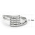 Women's Stainless Steel Pave Ring with Round CZ - Size 9 (Pack of 2) - IMAGE 2