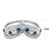 Women's Princess Crown Stainless Steel Ring with Blue Top Grade Crystals - Size 7 (Pack of 2) - IMAGE 2
