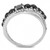 Women's Stainless Steel Ring with Black Diamond AAA Grade Cubic Zirconia - Size 5 (Pack of 2) - IMAGE 3