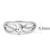 Women's Stainless Steel Engagement Ring with AAA Grade CZ - Size 7 (Pack of 2) - IMAGE 2