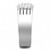 High Polished Men's Stainless Steel Ring with AAA Grade Cubic Zirconia - Size 10 (Pack of 2) - IMAGE 4