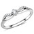 Stainless Steel Pave Women's Ring with Round AAA Grade CZ - Size 6 (Pack of 2) - IMAGE 1