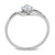 Women's Stainless Steel Engagement Ring with Round AAA Grade CZ - Size 6 (Pack of 2) - IMAGE 3