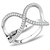 Women's Stainless Steel Infinity Shaped Ring with CZ - Size 7 (Pack of 2) - IMAGE 1