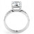 Women's Stainless Steel Wedding Ring with Cubic - Size 7 - IMAGE 3