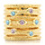 Women's Gold Plated Brass Ring with Top Grade Crystals Multi Color - Size 9 (Pack of 2) - IMAGE 3