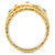 Women's Gold Plated Brass Ring with Top Grade Crystals Multi Color - Size 9 (Pack of 2) - IMAGE 4