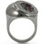 Women's Ruthenium Plated Brass Straight Ring with Synthetic Ruby Garnet - Size 10 (Pack of 2) - IMAGE 4