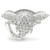 Women's Rhodium Plated Brass Elephant Ring with Top Grade Crystals Black Jet - Size 5 - IMAGE 3