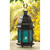 Moroccan Style Candle Lantern - 10.25" - Blue and Black - IMAGE 3