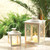 Curling Vine Small Candle Lantern - 4.75" - White and Clear - IMAGE 3