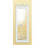 Wooden Framed Rectangular Floral Carved Wall Mirror - 30.5" - White - IMAGE 3