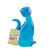 7.5" Blue and Clear Sitting Kitty Cat Art Outdoor Statue - IMAGE 2