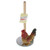 Country Rooster Paper Towel Holder - 12" - Brown and Red - IMAGE 4