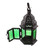 Moroccan Style Candle Lantern - 10.25" - Black and Green - IMAGE 3