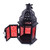 Moroccan Style Candle Lantern - 10.25" - Black and Red - IMAGE 4