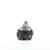 Happy Sitting Buddha Statue - 5.75" - Black and Silver - IMAGE 4