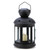 Colonial Candle Lantern - 9.5" - Black and Clear - IMAGE 1