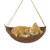 Napping Cat on Hammock Hanging Figurine - 7" - Brown and Beige - IMAGE 1