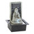 9.5" Black and Gray Buddha Cascading Lighted Tabletop Fountain - IMAGE 2