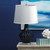 26.5" Mason Blue and White Contemporary Table Lamp - IMAGE 3