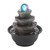 9" Brown and Black Tiered Round Tabletop Fountain - IMAGE 2