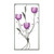 18.75" Purple and Gray Contemporary Flower Candle Wall Sconce - IMAGE 1