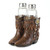 Cowboy Boots Salt and Pepper Shaker Holders - 5.5" - Brown - Set of 2 - IMAGE 1