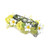 15.25" Yellow and Green Blooming Faux Daisy Candle Holder - IMAGE 1
