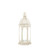 Distressed Vintage Style Small Candle Lantern - 15.75" - White - IMAGE 1