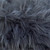 17.75" Gray and Beige Solid Contemporary Faux Fur Footstool - IMAGE 2