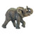 Happy Elephant Tabletop Figurine - 7.5" - Gray and Gold - IMAGE 1