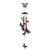 Fluttering Butterflies Outdoor Wind Chime - 36" - Bronze Tone and Brown - IMAGE 1