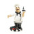 Chef Wine Bottle Holder - 12.75" - Black and White - IMAGE 1
