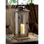Wooden Candle Lantern - 15.75" - Brown and Black - IMAGE 2