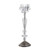 15.25" Clear Contemporary Flower Candle Holder - IMAGE 3