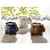 Elephant Candle Oil Warmers - 4" - Brown and Blue - Set of 3 - IMAGE 3