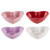 Set of 4 Red, Pink, and Purple Home Essentials and Accessories DII Heart-Shaped Sweet Talk Candy Bowls, 6" - IMAGE 1
